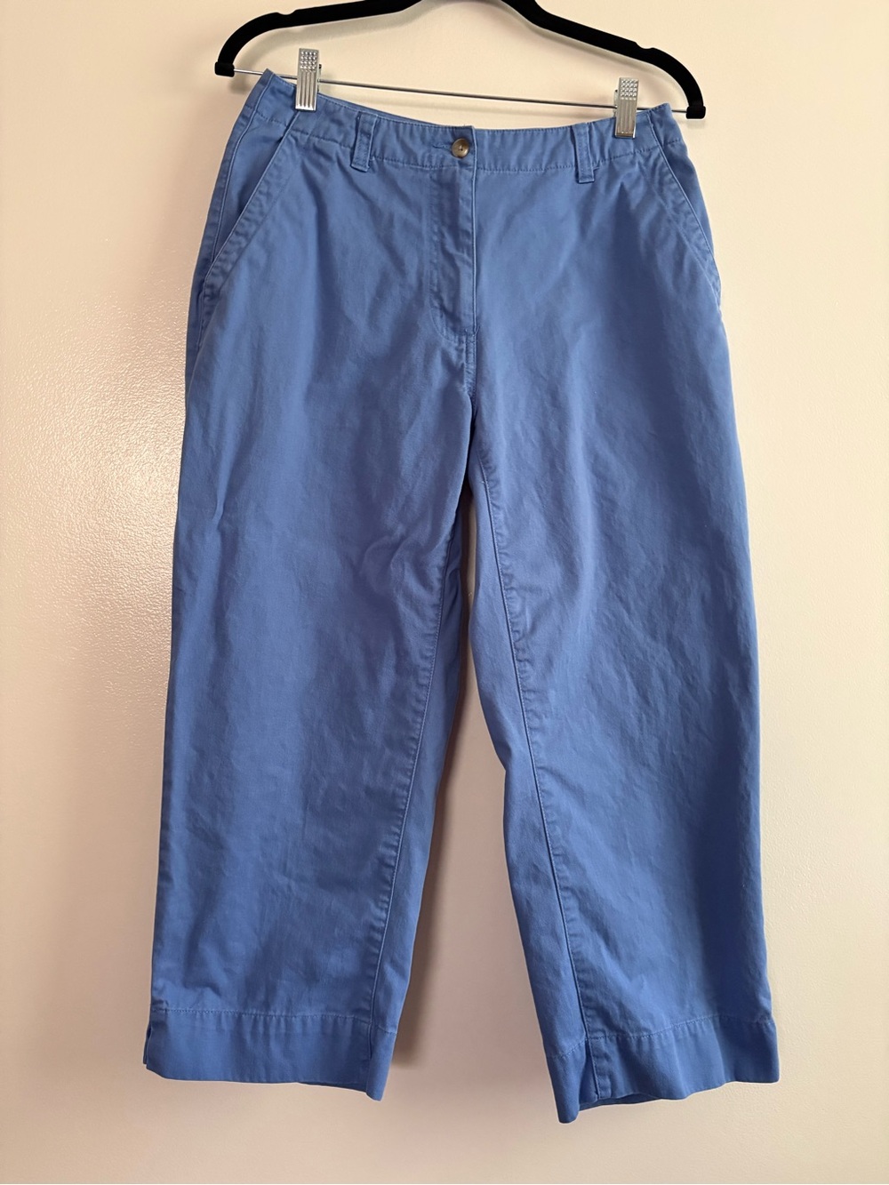 L.L. Bean Women’s Blue Cropped Chino Ankle Straight-Leg Pants Size 6P